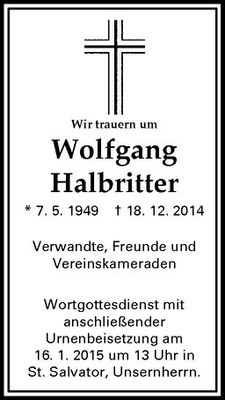 Halbritter Wolfgang